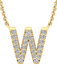 9CT DIAMOND INITIAL NECKLACE