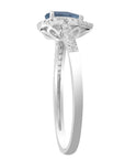 9CT CHARLOTTE TOPAZ & DIAMOND RING