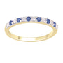 9CT MYRA SAPPHIRE & DIAMOND RING