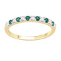 9CT MYRA EMERALD & DIAMOND RING