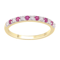 9CT MYRA RUBY & DIAMOND RING