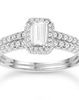 18CT CHLOE DIAMOND RING SET