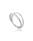 Ania Haie Modern Double Wrap Ring - Silver