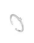 Silver Glam Adjustable Ring