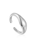 Ania Haie Silver Wave Adjustable Ring