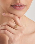 Ania Haie Gold Orb Claw Adjustable Ring