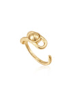 Ania Haie Gold Orb Claw Adjustable Ring