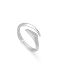 Ania Haie Silver Arrow Twist Adjustable Ring