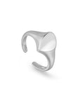 Ania Haie Silver Arrow Adjustable Signet Ring