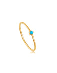 Ania Haie 14kt Gold Turquoise Stone Ring