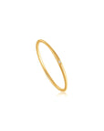 Ania Haie 14kt Gold Fine Band Natural Diamond Ring