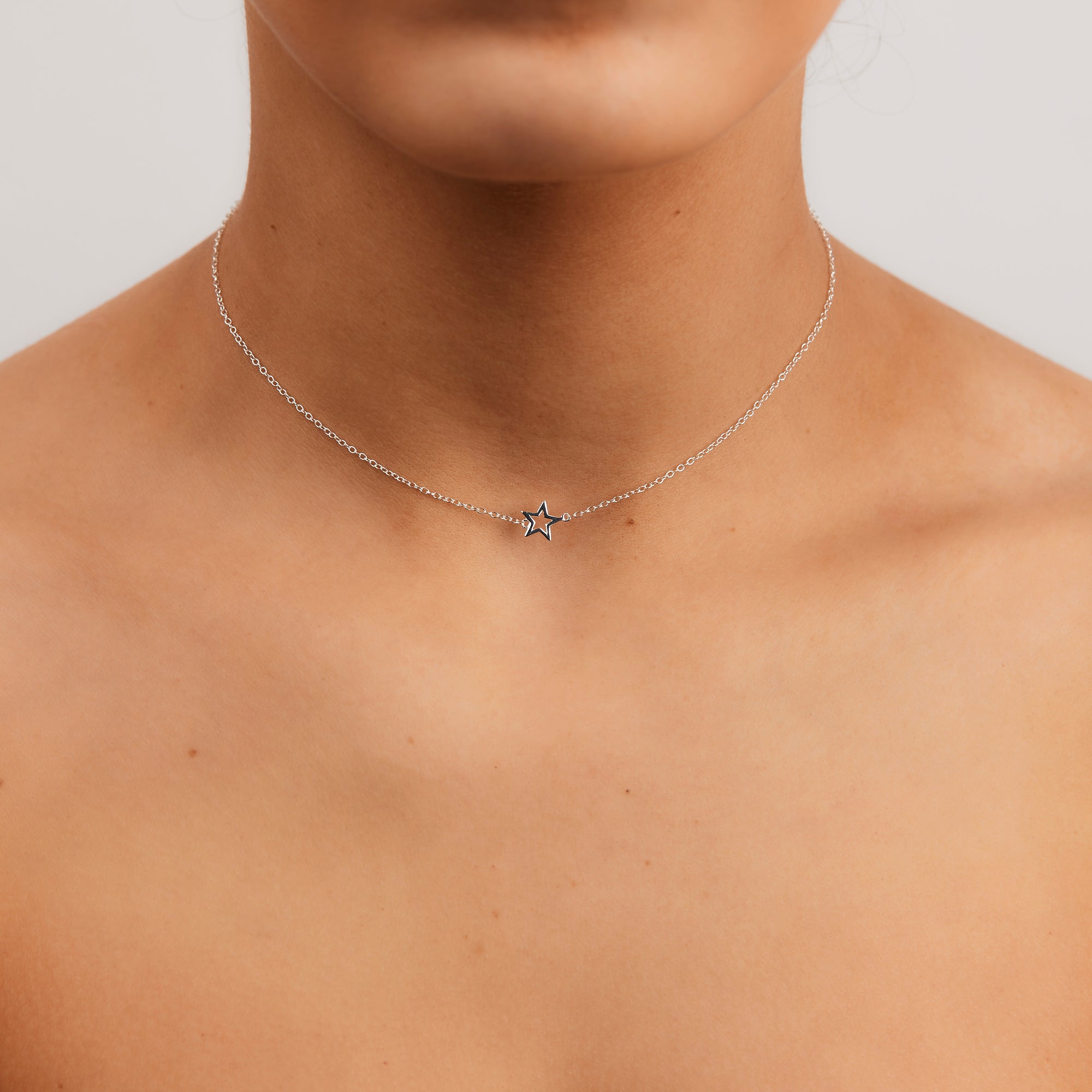 S/S OPALITE HAMSA HAND NECKLACE