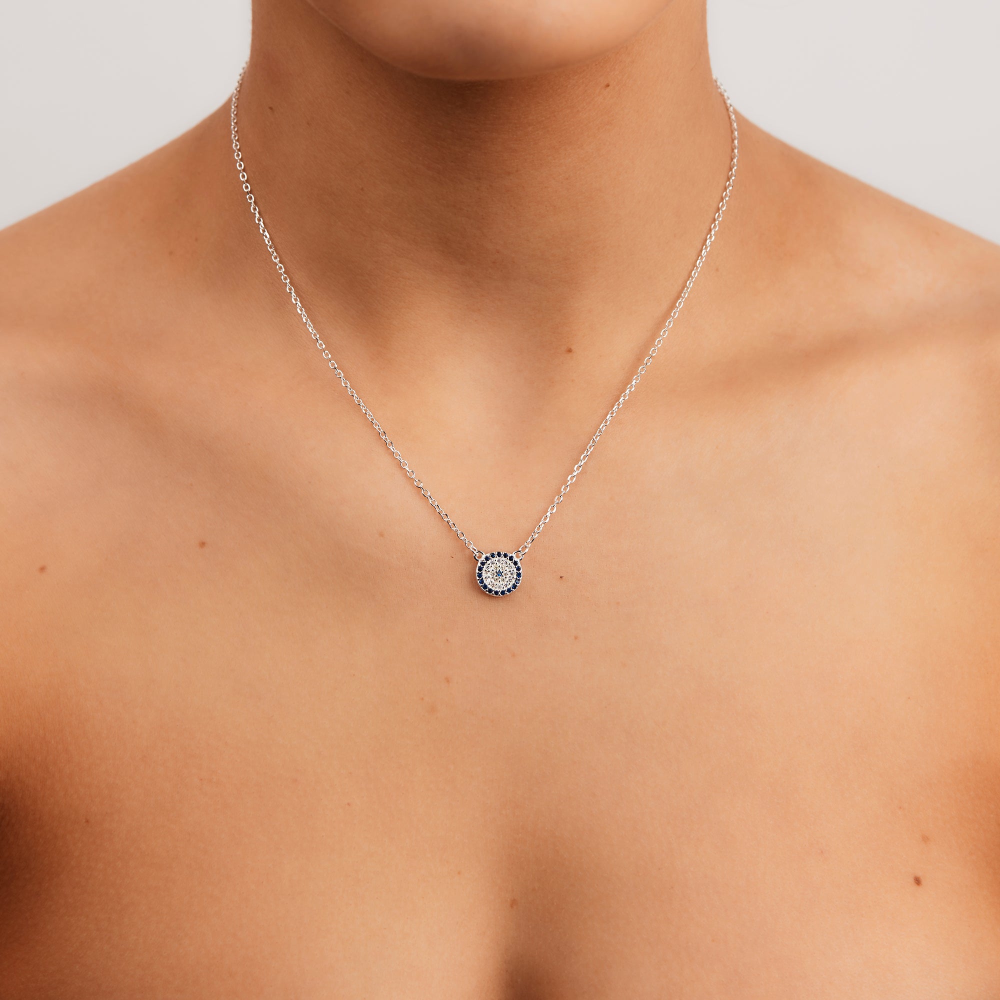 S/S OPALITE HAMSA HAND NECKLACE