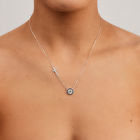 S/S PROTEZIONE CROSS NECKLACE