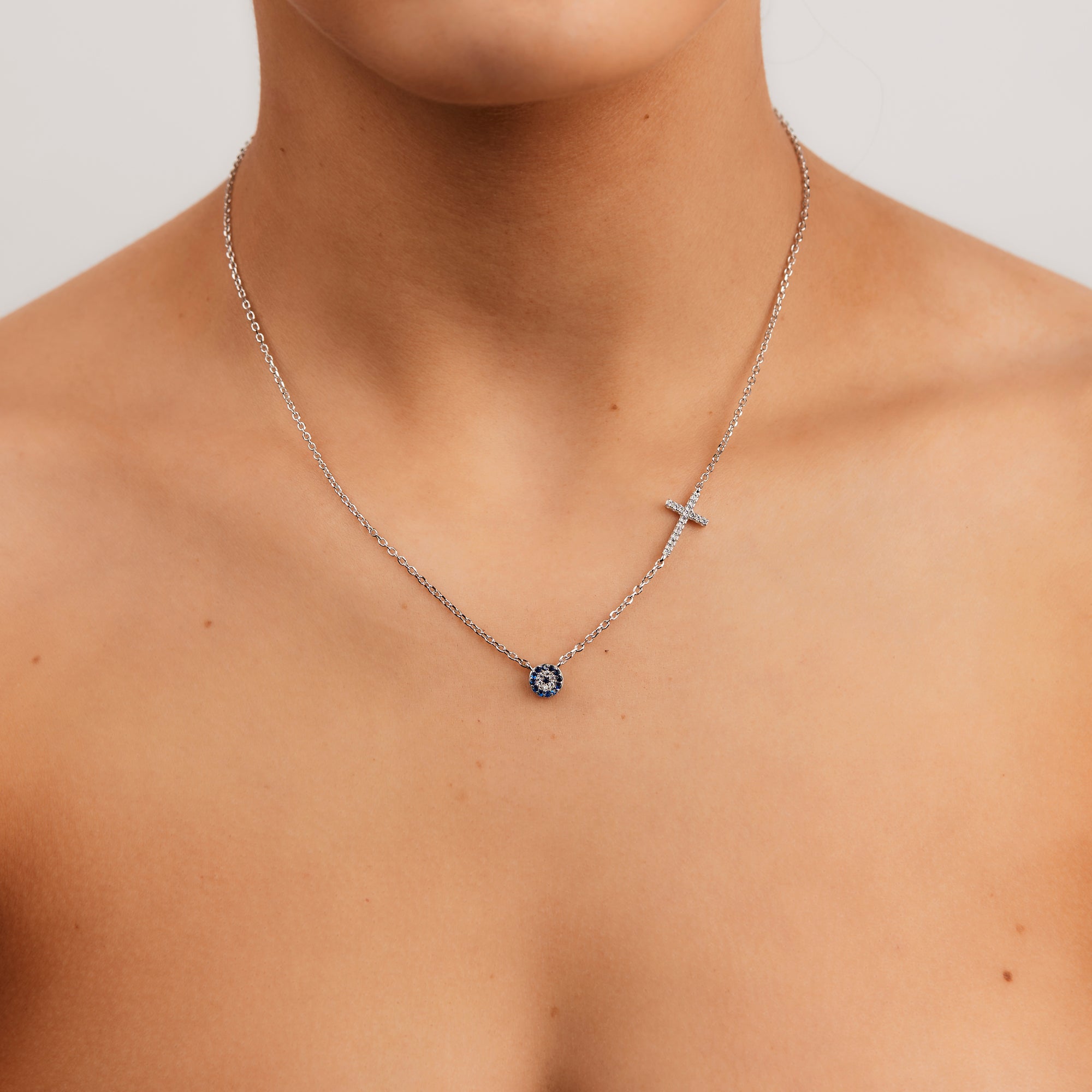 S/S OPALITE HAMSA HAND NECKLACE