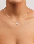 S/S OPALITE HAMSA HAND NECKLACE