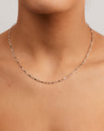 S/S OBLONG CHAIN NECKLACE