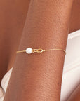 Ania Haie Gold Pearl Link Chain Bracelet