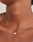 Ania Haie Gold Pearl Link Chain Necklace