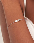 Ania Haie Silver Pearl Link Chain Bracelet