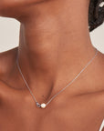 Ania Haie Silver Pearl Link Chain Necklace