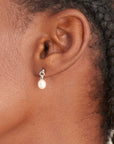 Ania Haie Silver Pearl Drop Stud Earrings