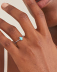 Ania Haie Silver Turquoise Wave Adjustable Ring