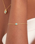 Ania Haie Gold Turquoise Wave Bracelet