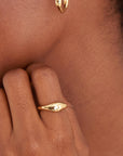 Ania Haie Gold Wave Adjustable Ring