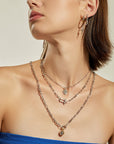 Ania Haie Silver Stud Link Charm Necklace