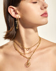 Ania Haie Gold Stud Link Charm Necklace