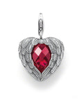 Thomas Sabo Charm Pendant Red Feather Heart Small