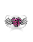 Thomas Sabo Ring Winged Heart Garnet