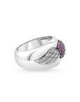 Thomas Sabo Ring Winged Heart Garnet