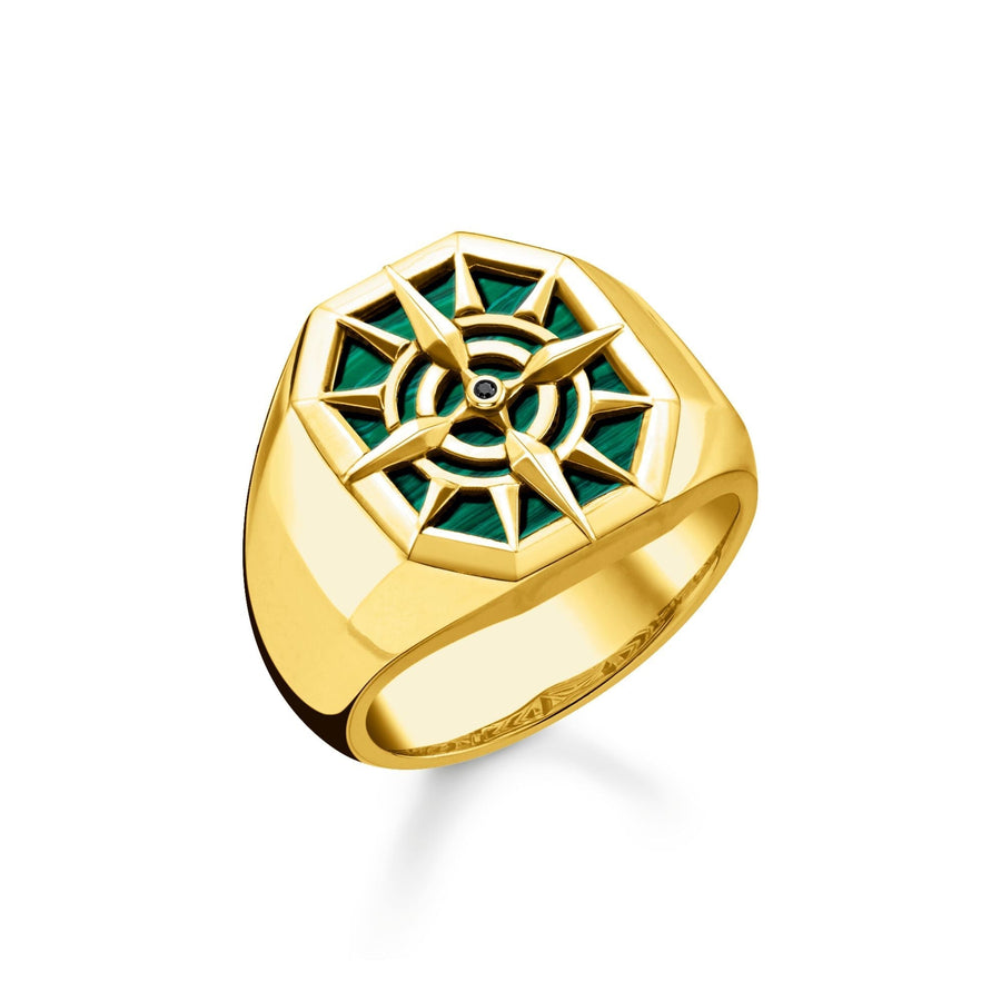 THOMAS SABO Ring compass green