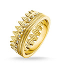 Thomas Sabo Ring Leaves Crown Gold