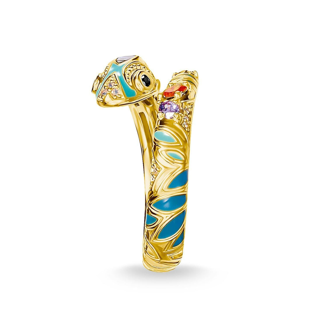 Thomas Sabo Ring Bright Golden-coloured Snake