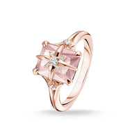 Thomas Sabo Ring Pink Stone With Star