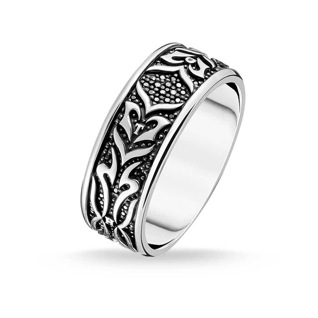 Thomas Sabo Ring Black Tiger Pattern