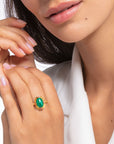 Thomas Sabo Ring Green Stone