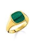 THOMAS SABO Ring classic green-gold