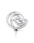 Thomas Sabo Ring wave with white stones