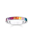 THOMAS SABO Ring colourful stones silver