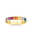 THOMAS SABO Ring colourful stones gold