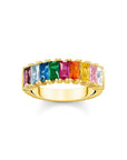 THOMAS SABO Ring colourful stones gold