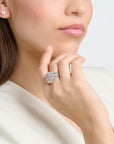 THOMAS SABO Ring milky quartz silver