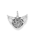 Thomas Sabo Charm Pendant Winged Heart Black Small