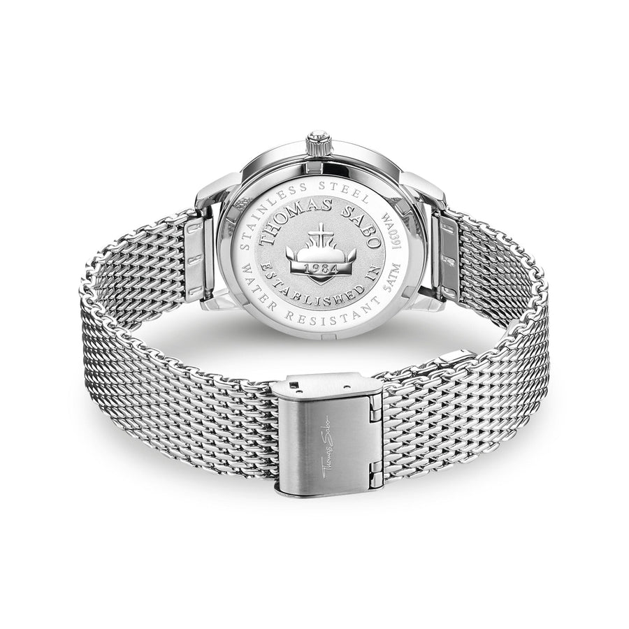 THOMAS SABO Women's watch snowflakes in 3D optics white and silver