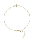 9CT MARIA CROSS BRACELET