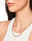 9CT MISCHA PAPERCLIP NECKLACE